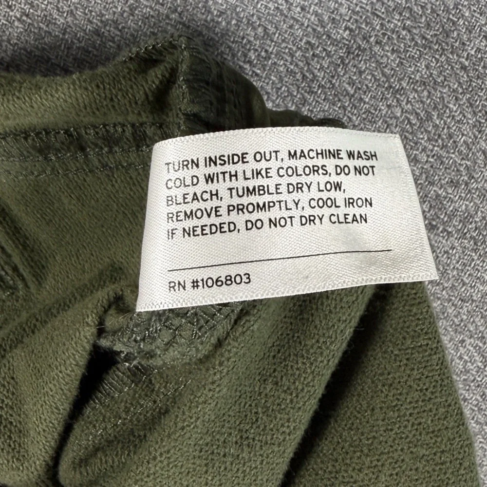 Duluth Trading Co Women 18 Long Green Moto Utility Pants Stretch Outdoor